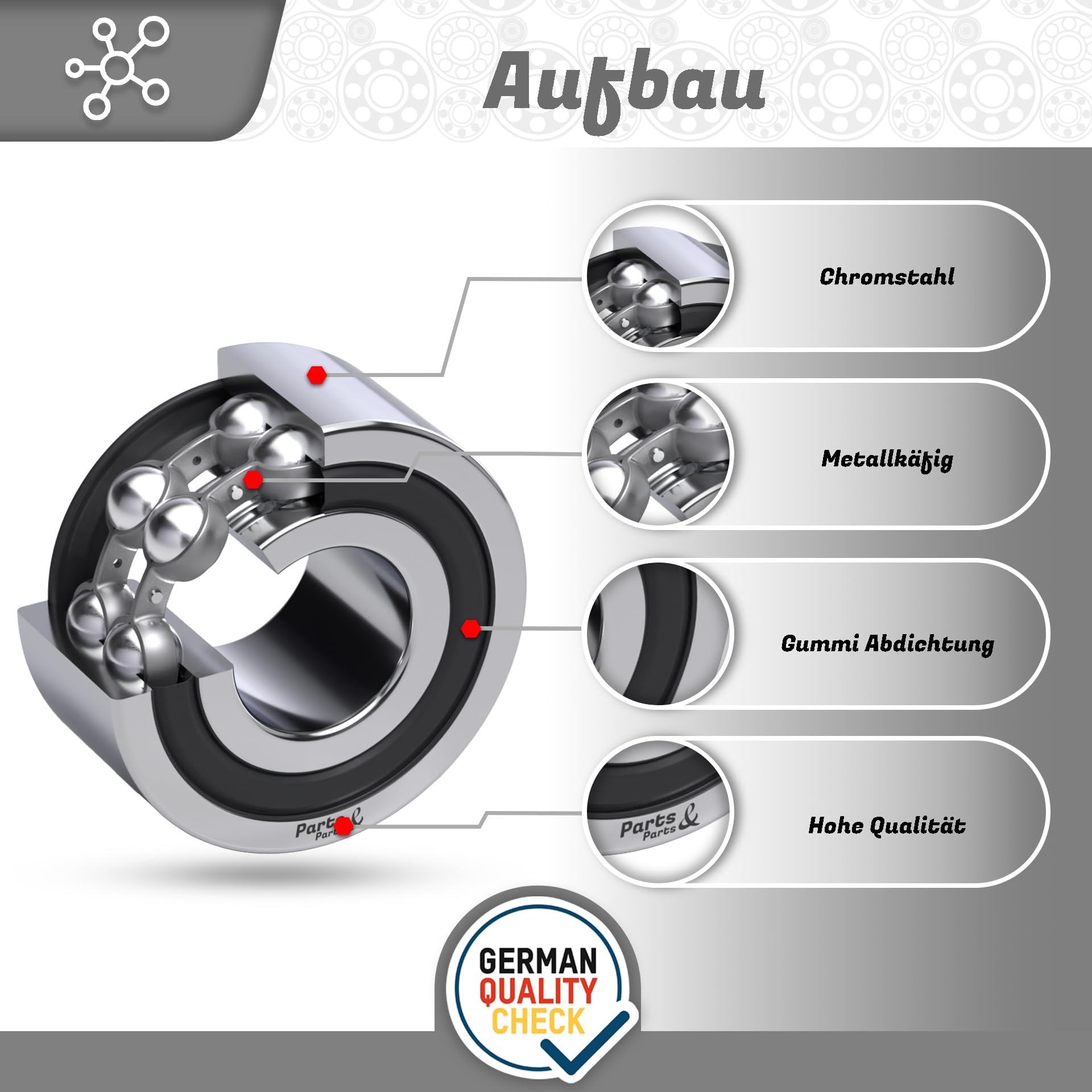 Cuscinetto A Snodo Radiale GEH50 ES-2RS 50x90x56 - Foto 10