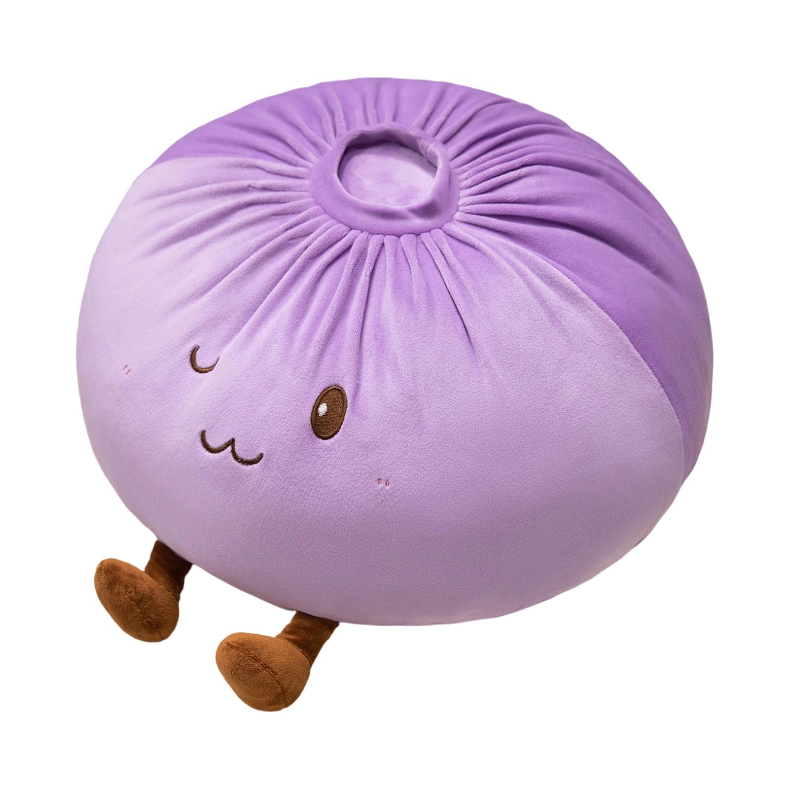 Tsophreniq Appealing Bread Themed Plush Cushion Comfortable for Sitting Lying and Decorating 28cm Diameter Versatile Plush Pillow
