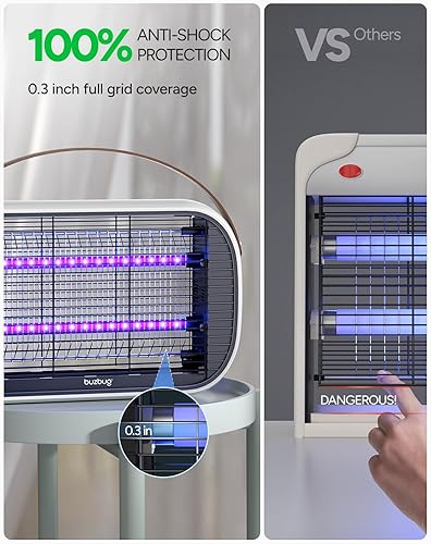 Vista 3 de Buzbug Exterminador de insectos LED para interiores, bombillas LED de hasta 50.000 horas, menos potencia sostenible, matamosquitos eléctrico