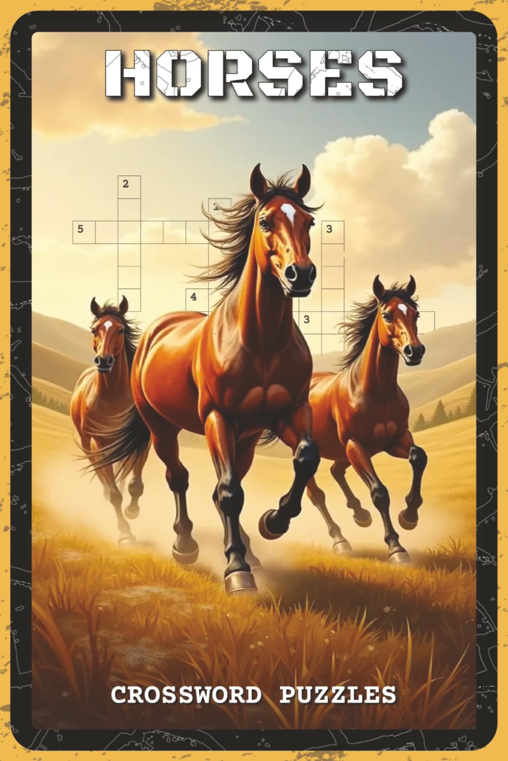 Horses Crossword Puzzles: Crossword Puzzles with Easy to Read about Horses, Breeds, Riding, and Equestrian Knowledge | 6x9 inches, 120 Pages | 60 ... and Equestrian Fans (Nature & Wildlife)