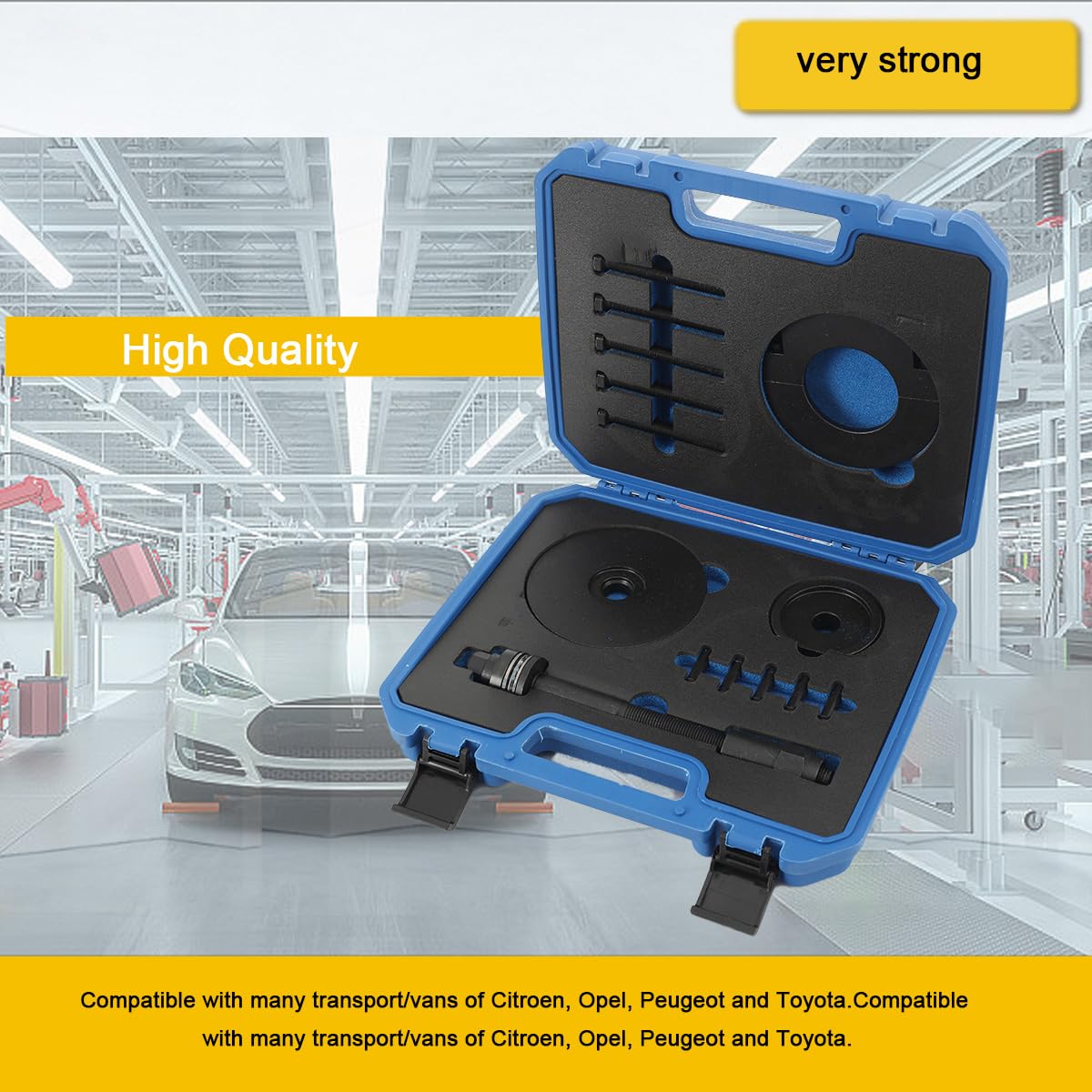 Outil de Roulement de Roue J-0562,Kit Extraction et Pose Roulement Arrière pour Citroën, Peugeot, Toyota, Opel - en Acier Carbone Haute Résistance.