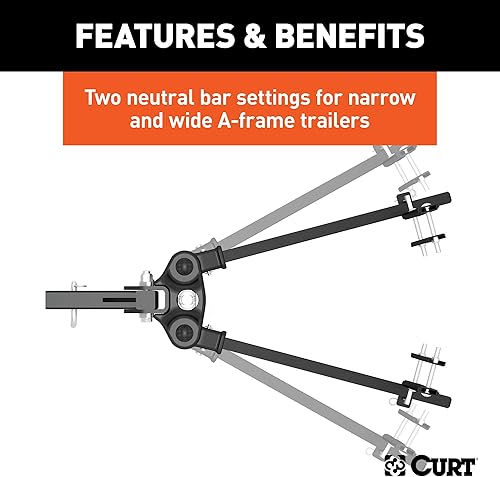Miniatura 10 de CURT 17500 Sistema de distribución de peso, barra de muñón TruTrack
