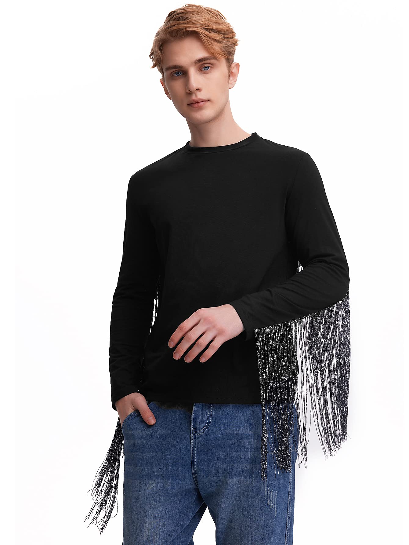 howdy. dot fringe long shirt(NV)