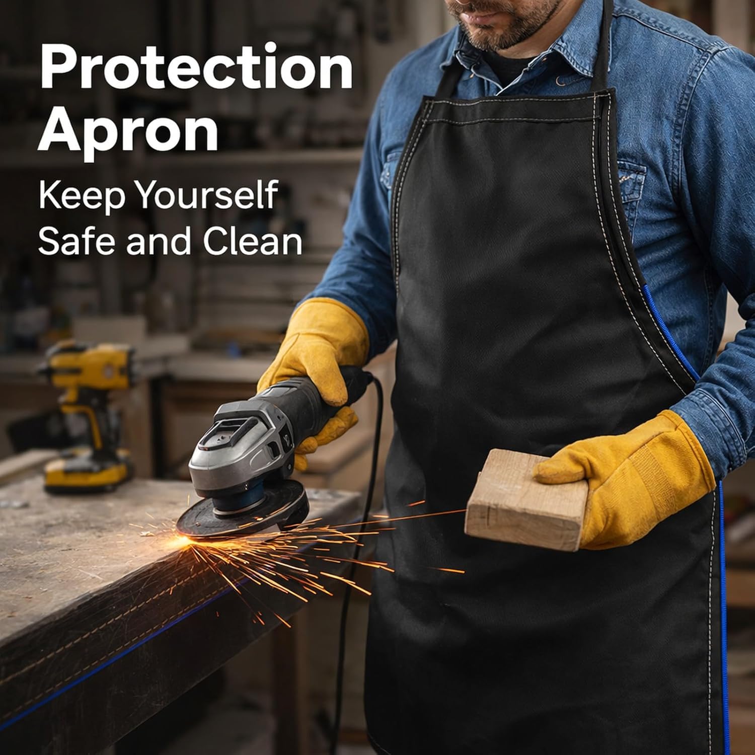 Cryo Apron Breathable, Low Temperature Protective Work apron 120 x 65cm - Heavy Duty Safety, Chemical PPE Kit, For Butcher, Lab and Restaurant Use