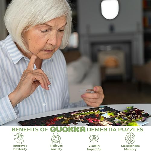 Miniatura 5 de QUOKKA 63 piezas de actividades de demencia para adultos  3 juegos de rompecabezas de demencia para ancianos  Productos de regalo de piezas grandes
