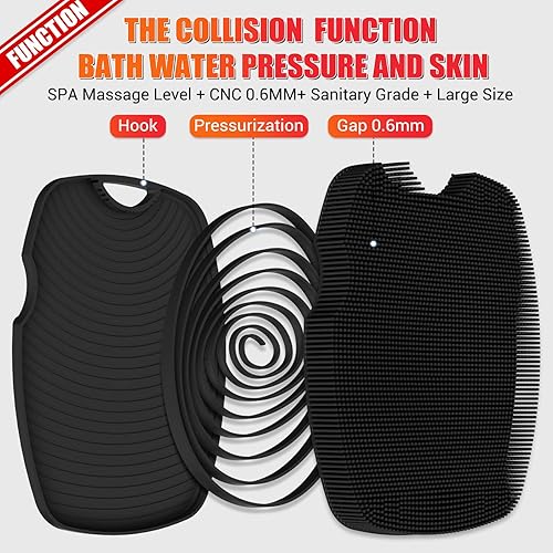 Miniatura 6 de Exfoliante Corporal de Silicona - Infundido con Anti Zinc - Cerdas Altamente Elásticas Exfoliante Corporal para Ducha, Reducción de Celulitis,