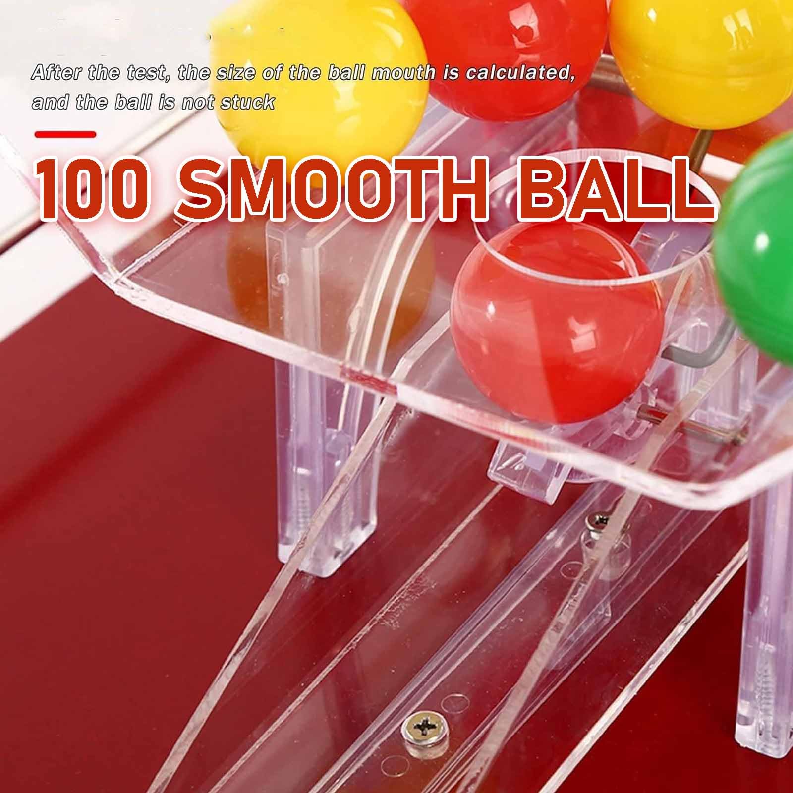 Macchina Per Lotteria Manuale Con 100 Palline Colorate Apribili E Gabbia Trasparente Visibile, Estrazione Casuale, Rilascio Fluido Delle Palline Per Shopping E Supermercati