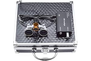 3.5X Loupes Dentist Magnifying Glasses with 5W Lamp for Ultra-Clear Examination