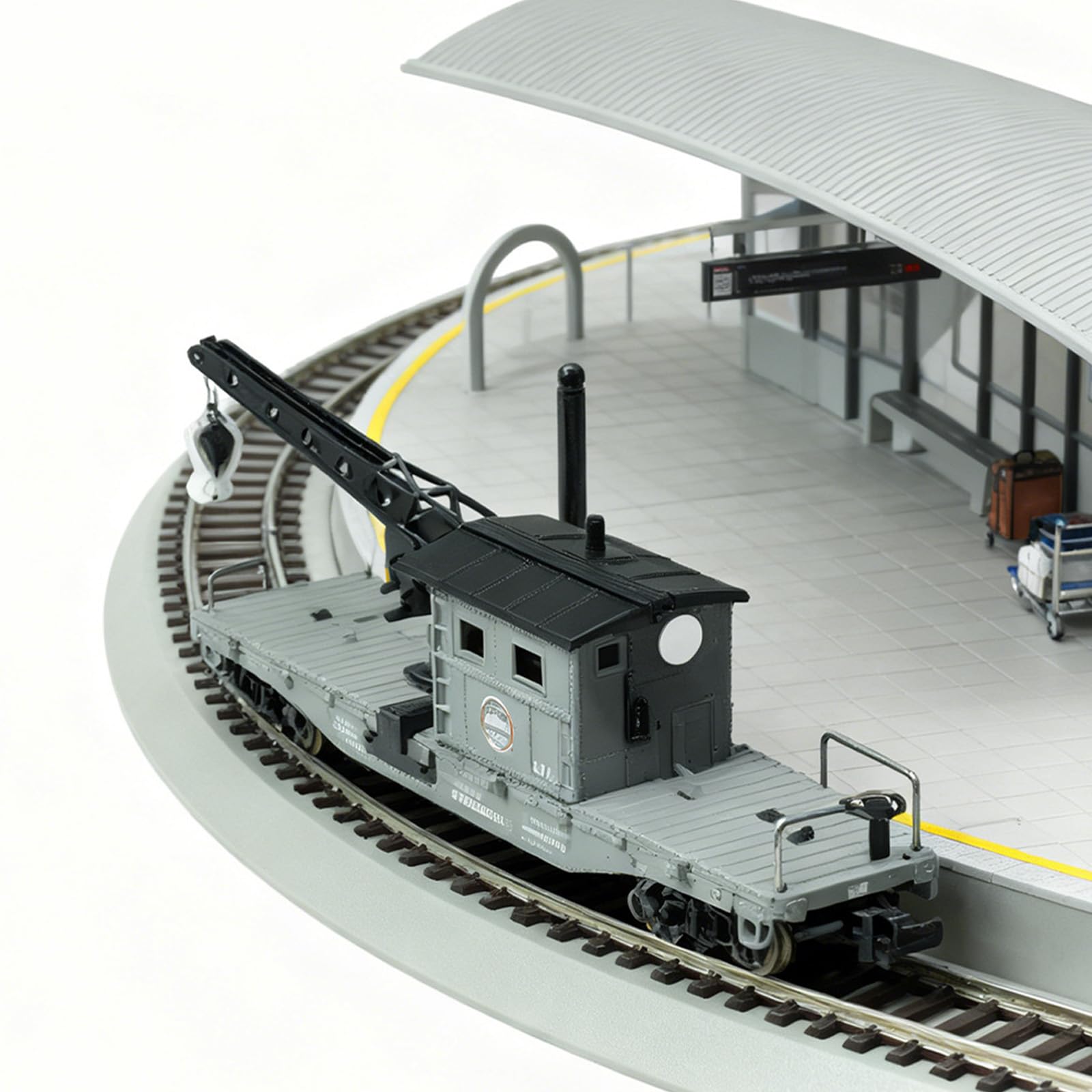 Eisenbahnschienen Modellset HO Maßstab mit gebogener und gerader Option für Miniatur Gleislandschaften zum Bauen von Gleisen