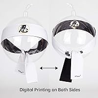 Vista 32 de Diadema reversible de guerrero, Bushido Hachimaki para karate, Halloween, sushi