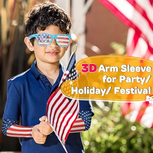 Vista 2 de JOEYOUNG Mangas de brazo para niños (4-9 años), mangas solares para fútbol, baloncesto, disfraz para fiesta, protección UV, manga refrescante