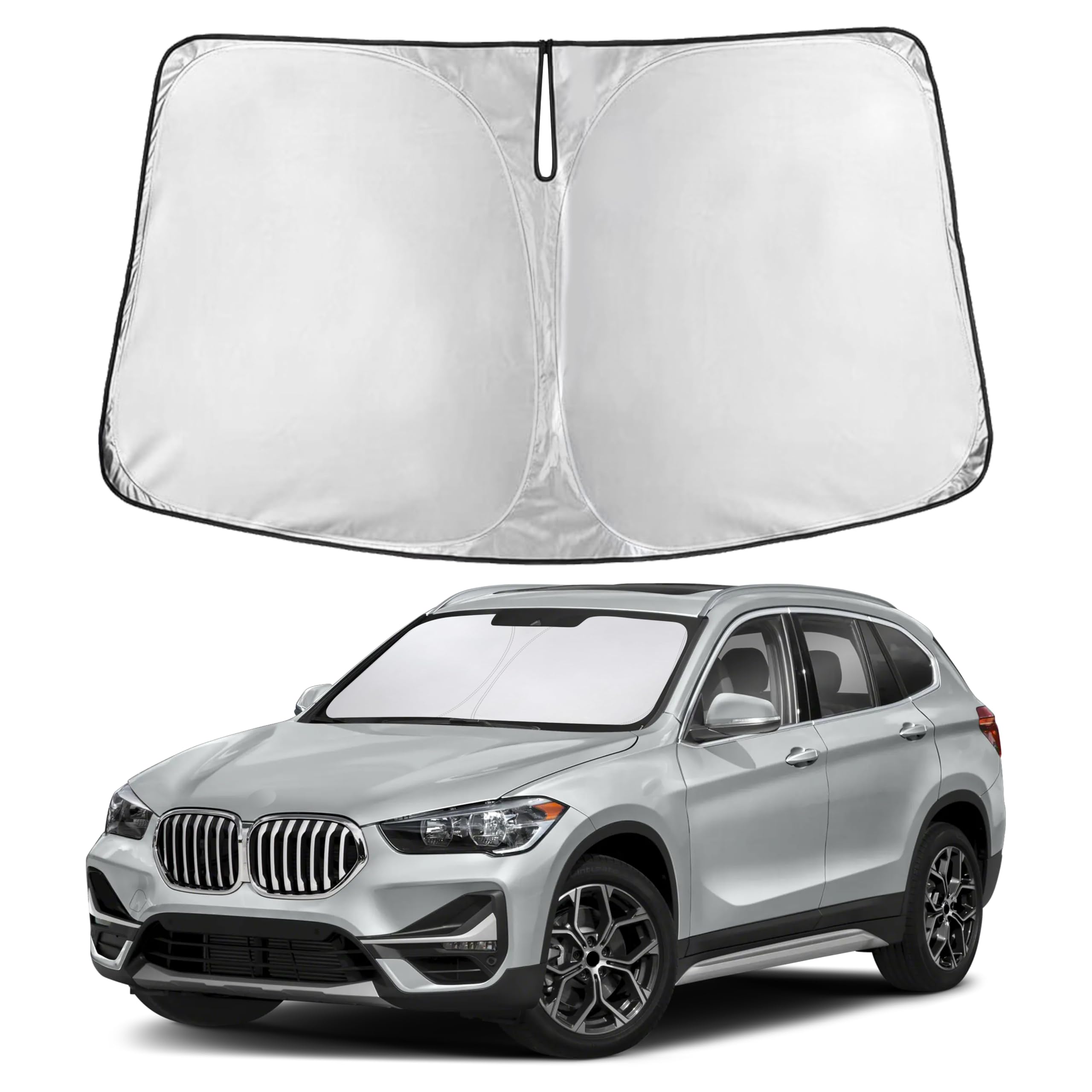 EcoNour Windshield Sunshade Compatible for BMW X1 2016-2020 2021 2022