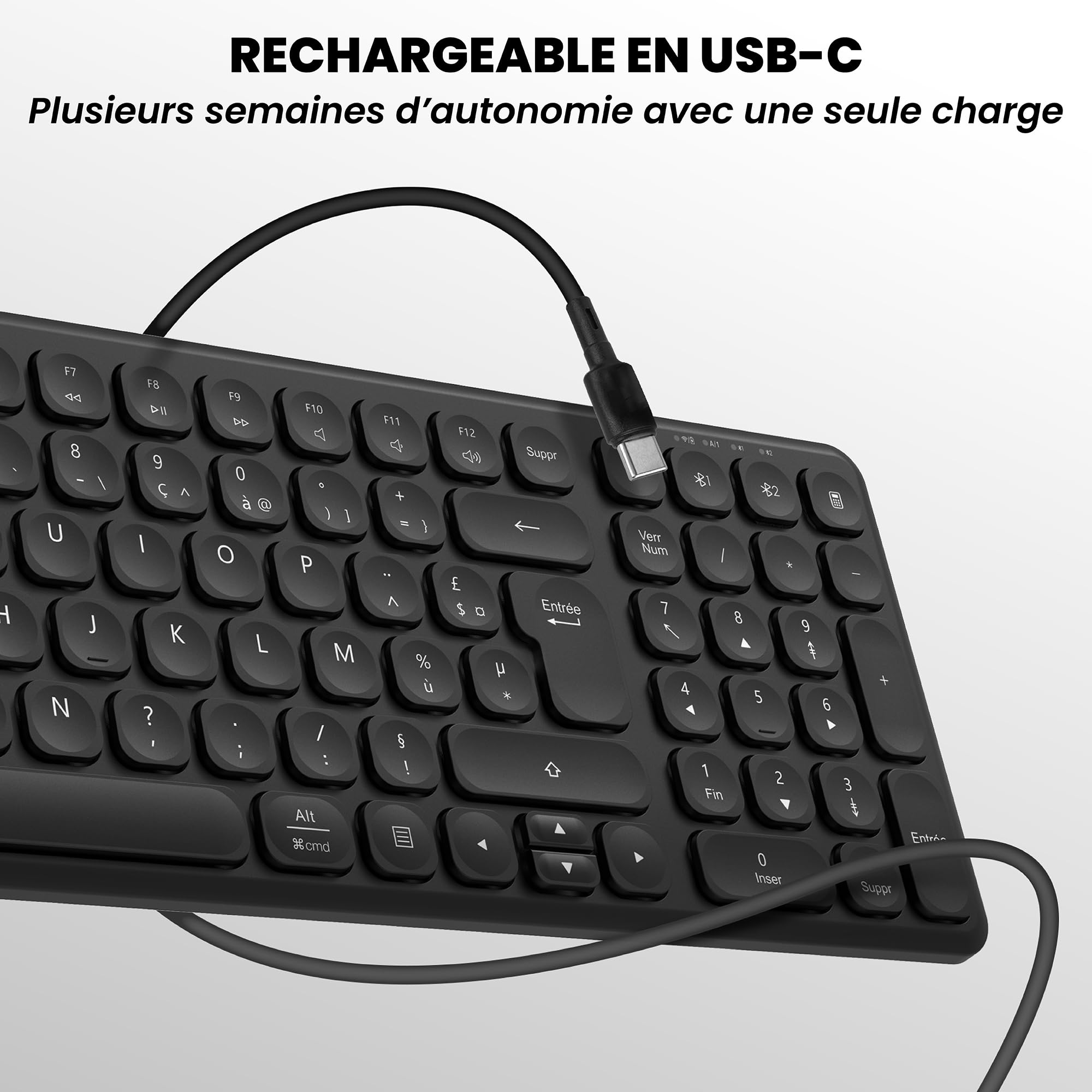 T'nB Slim Pro - Clavier sans Fil, Double Connexion