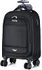 Ponhog Wheeled Backpack - 15.6 Inch Laptop Travel Backpack with 4 Spinner Wheels, Flight Approved Trolley Rucksack for Women & Men, Cabin Approved Carry On Luggage,Black