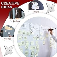 Vista 5 de Weewooday 10 imanes de ninja geniales imanes de anime para refrigerador, regalos divertidos para Navidad, estrella decorativa para lanzamiento