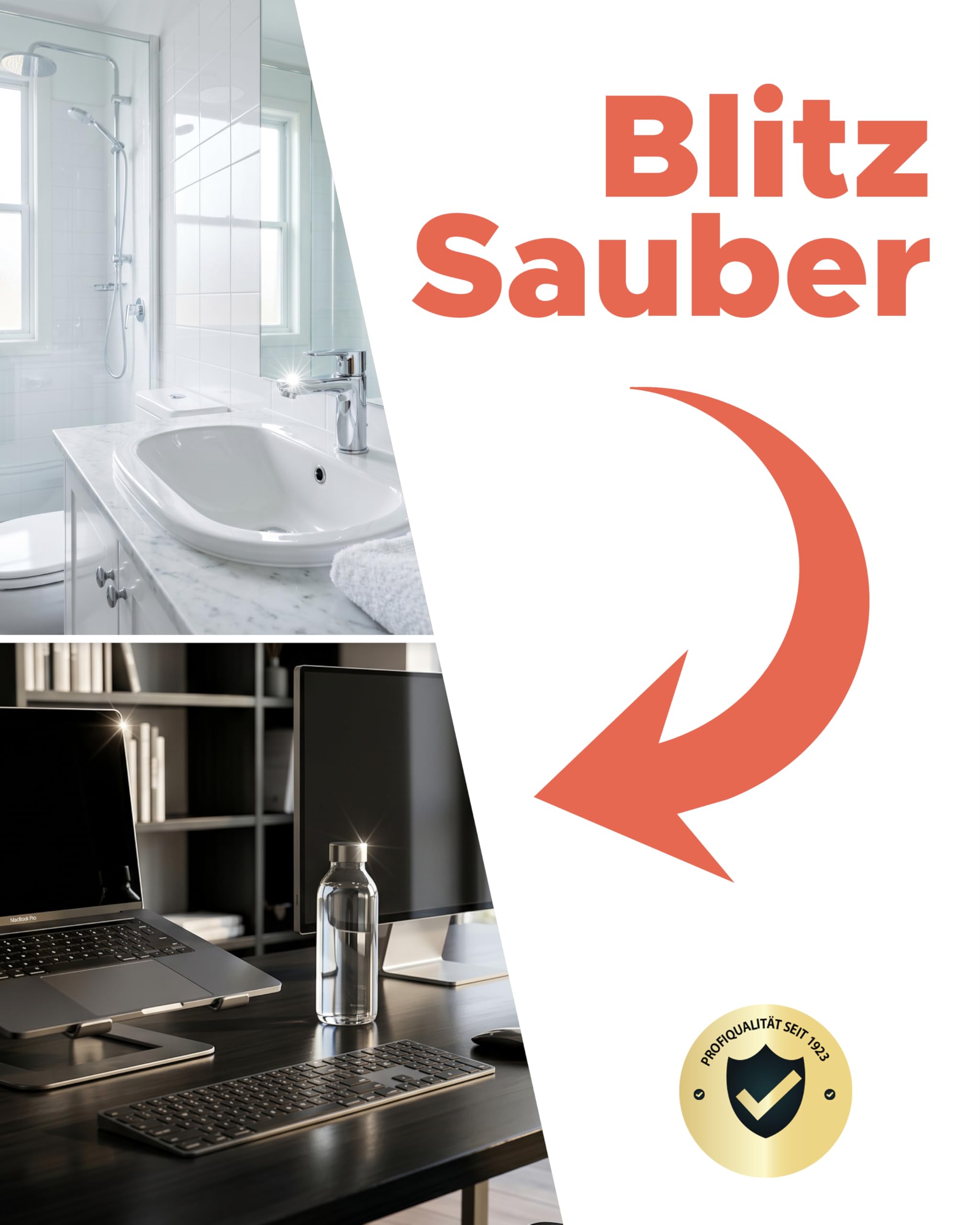 Lorito Set frisch & sauber Kalklöser 2 x 10L & Allzweckreiniger 2 x 10L | Reinigungsmittel gegen hartnäckige Verunreinigungen im Haushalt, ganzheitliches Reinigungs-Set für langanhaltenden Glanz