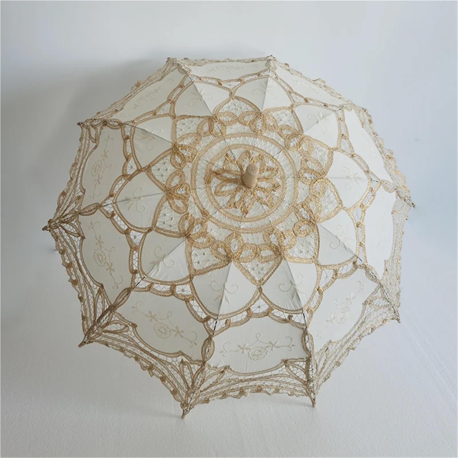 Koronkowy parasol ślubny Prezent dla gości weselnych Na świeżym powietrzu, ręcznie robione, z pełnej bawełny, koronkowe parasole Parasol panny młodej na zdjęcie imprezowe
