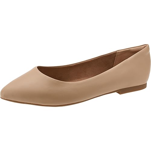 Amazon Essentials Women's Pointed-Toe Ballet Flat