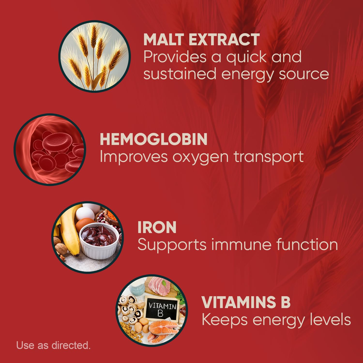 Malt and Hemoglobin Extract - Nutritional Supplement for Energy & Vitality (16 Fl Oz/Pack of 1) — Amazon image 4