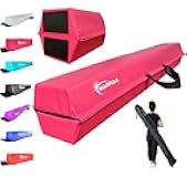 MARFULA Balance Beam - Folding Floor Gymnastics Equipment for Kids, Non Slip Base - 6 FT to 10 FT for Home Gym Use