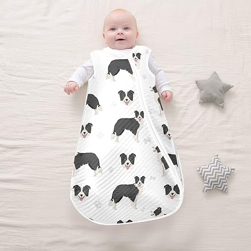Miniatura 6 de vvfelixl Unisex Border Collie Black Baby Sleeping Bag,Baby Wearable Blanket,Babies Sleep Sack,Sleep Suit for Toddler Infant Newborn 0-6 Months