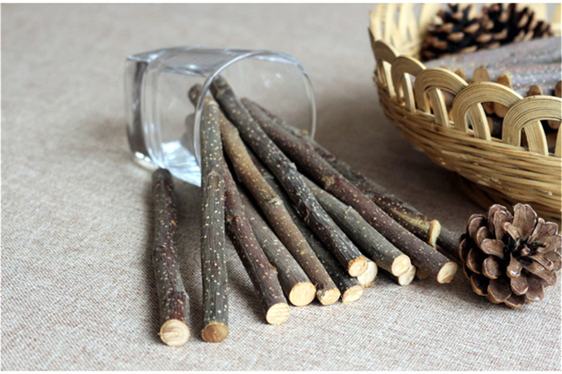 Bastoncini Di Melo Per Animali - 100g, Snack Masticabili Per Conigli, Cincill&agrave;, Porcellini D'India