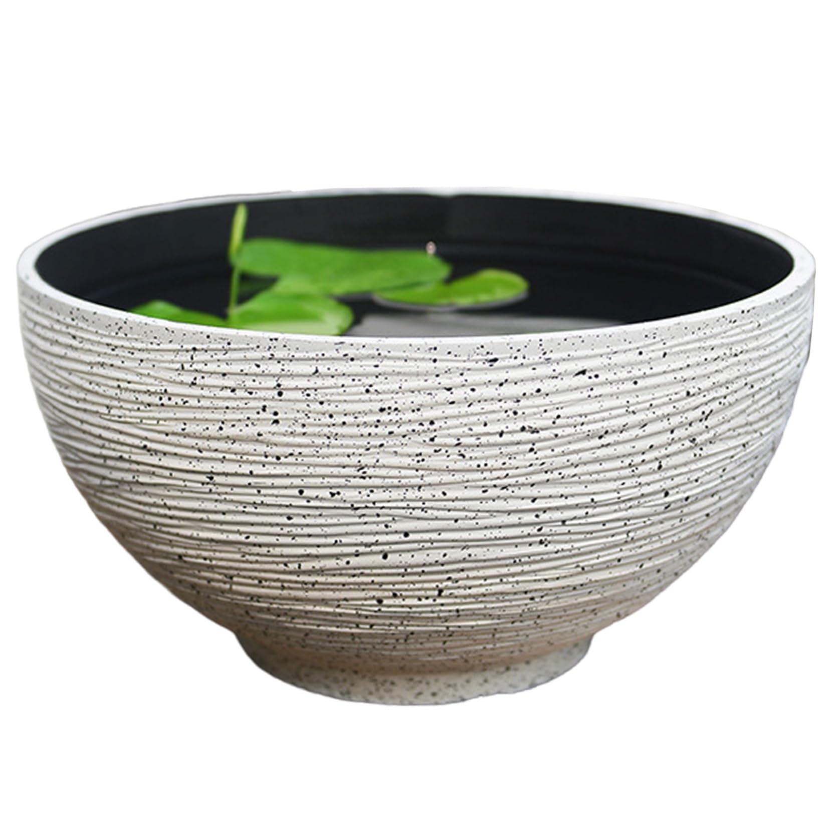 Pot de fleurs flottant en forme de lotus blanc, idéal pour sublimer une salle de banquet