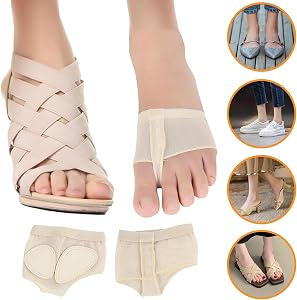 2 Paires Coussinets Pied Antidérapants Pour Danse - Ballet, Jazz, Orteils Pad Métatarsiens