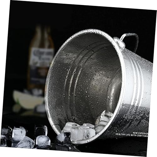 Miniatura 2 de EXQUIMEUBLE Mini nevera 1 unid tinas galvanizadas refrigerador de plástico mini+nevera mini bañera vitroleros para mini flores secas vino hielo