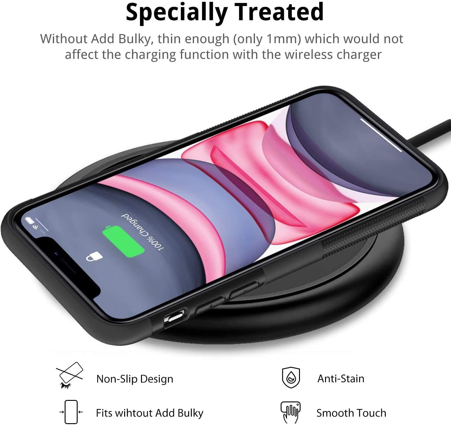 UNBREAKcable Magnetic Case for iPhone 13 Pro Max, iPhone 13 Pro Max Case with MagSafe[Military Grade Shockproof] Translucent Matte Back& Soft Silicone Airbag Bumper for Apple 6.7”– Black (UBHP456)
