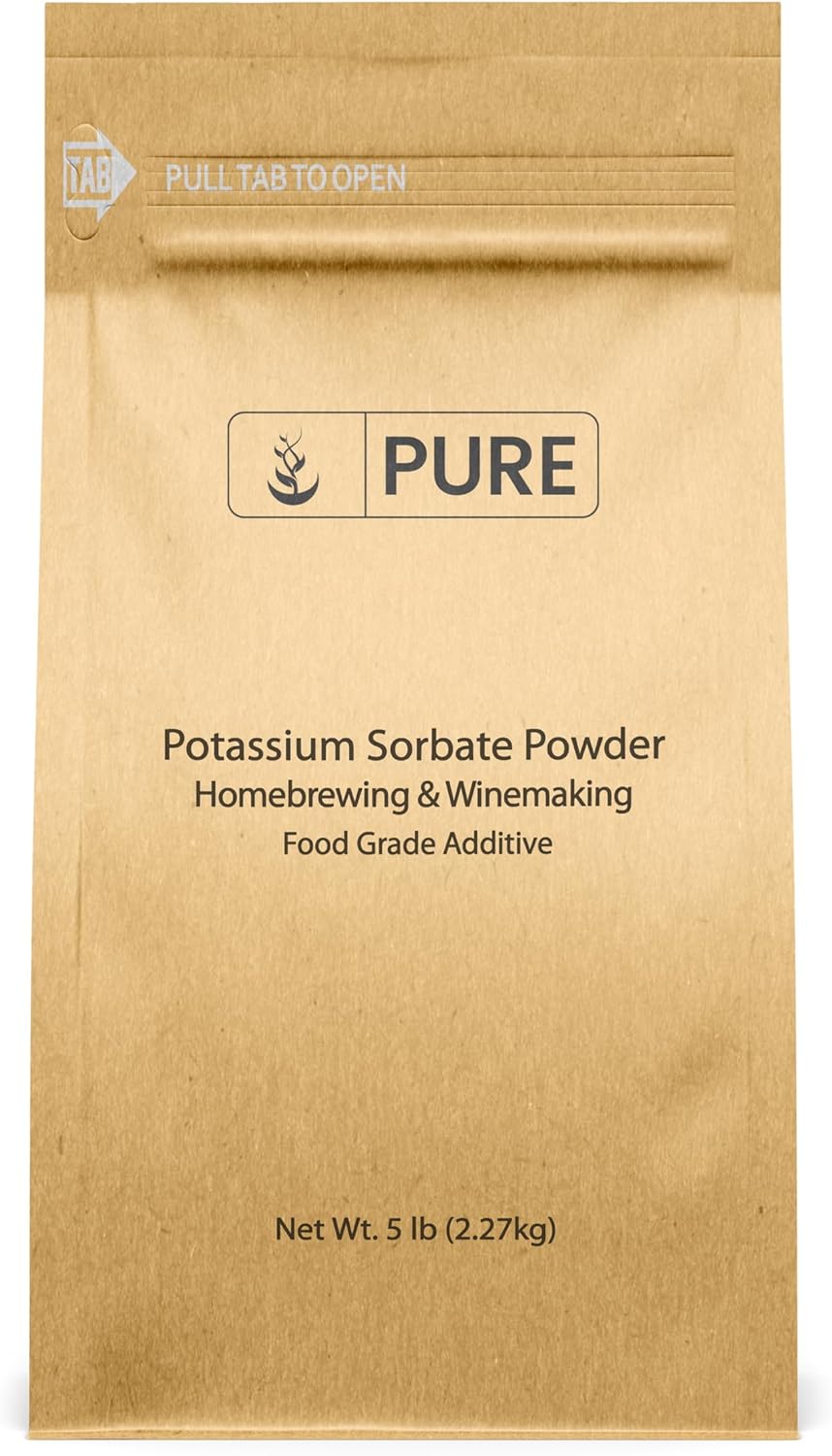 Pure Original Ingredients Potassium Sorbate (5 lb) Homebrewing & Winemaking, Food Grade Additive & Preservative