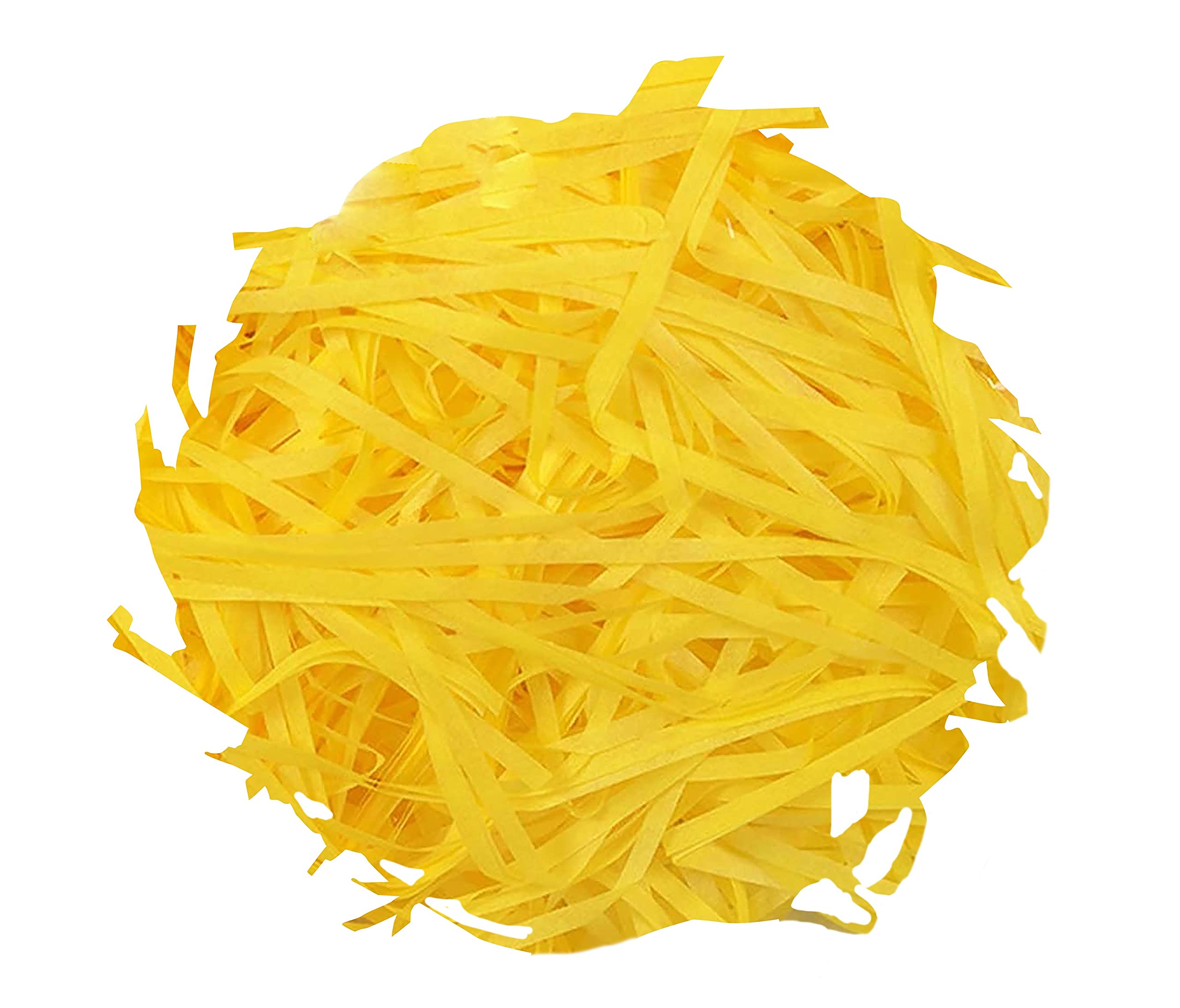 Crinkle Cut Shredded Paper Filler For Gift Wrapping Hamper/Basket Filling, Packing Supplies (Yellow)