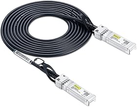 10Gtek 10Gbit/s 2.5 Meter SFP+ DAC Cable, 10GBASE-CU Twinax Passive Copper Direct Connect, Compatible with Cisco, Ubiquiti UniFi, TP-Link, Netgear, D-Link, Zyxel, Mikrotik and more