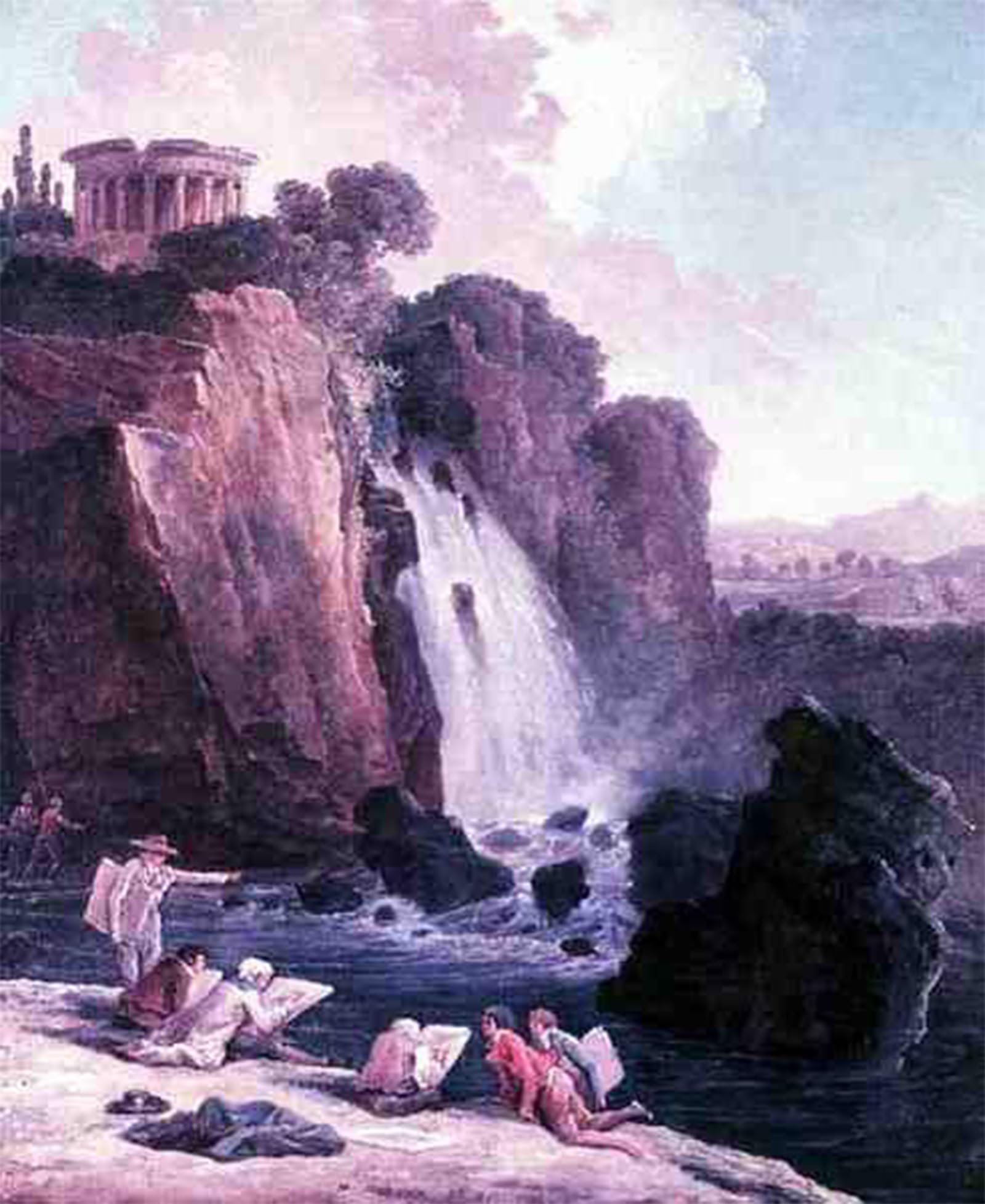 Cuadro en lienzo de Hubert Robert para transformar el diseño de tu dormitorio de 60x90cm 5
