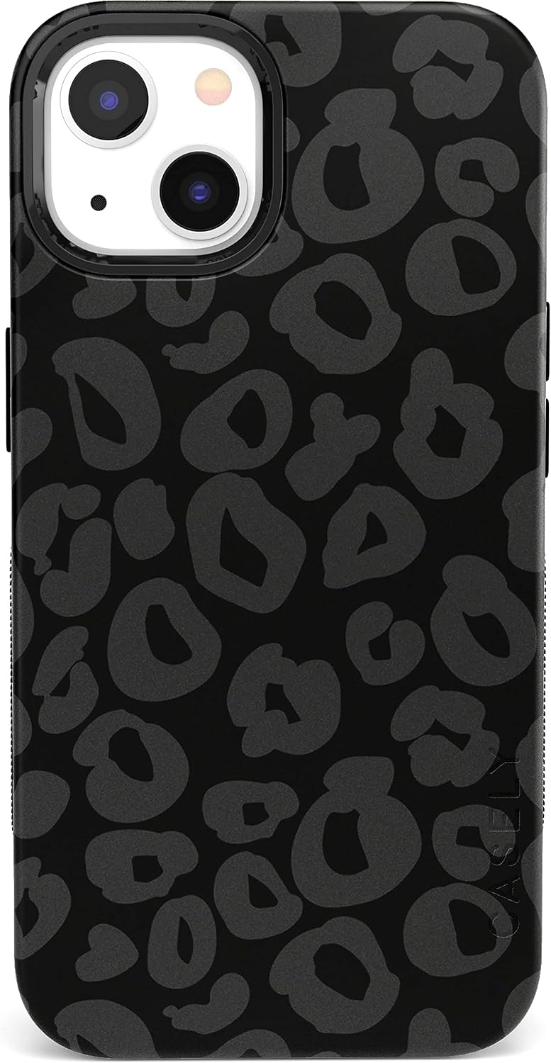 Casely iPhone 14 Plus Case | Into the Wild | Black Leopard | Bold Protective Design | Compatible with MagSafe