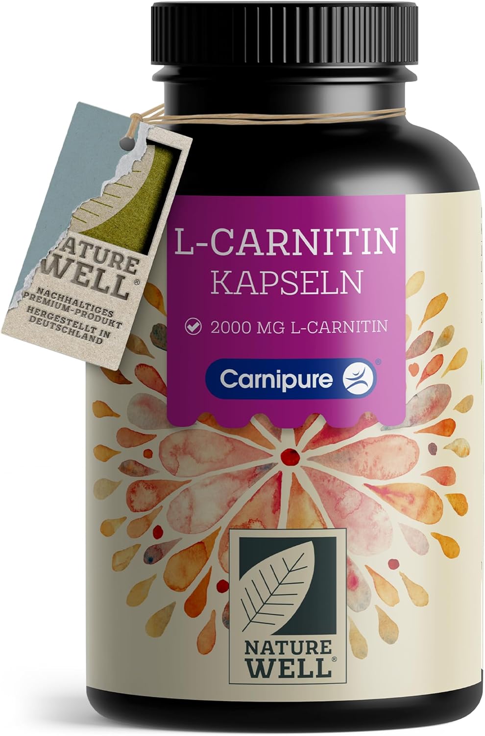 L-carnitine capsules 150x – L-carnitine hoge dosis met 2000 mg L-carnitine van 100% Carnipure® carnitine – pure L-carnitine in premium kwaliteit – zonder ongewenste toevoegingen – laboratorium getest