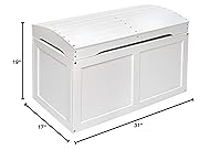 Vista 9 de Caja barril de juguetes Badger Basket, paquete de de 1, Blanco