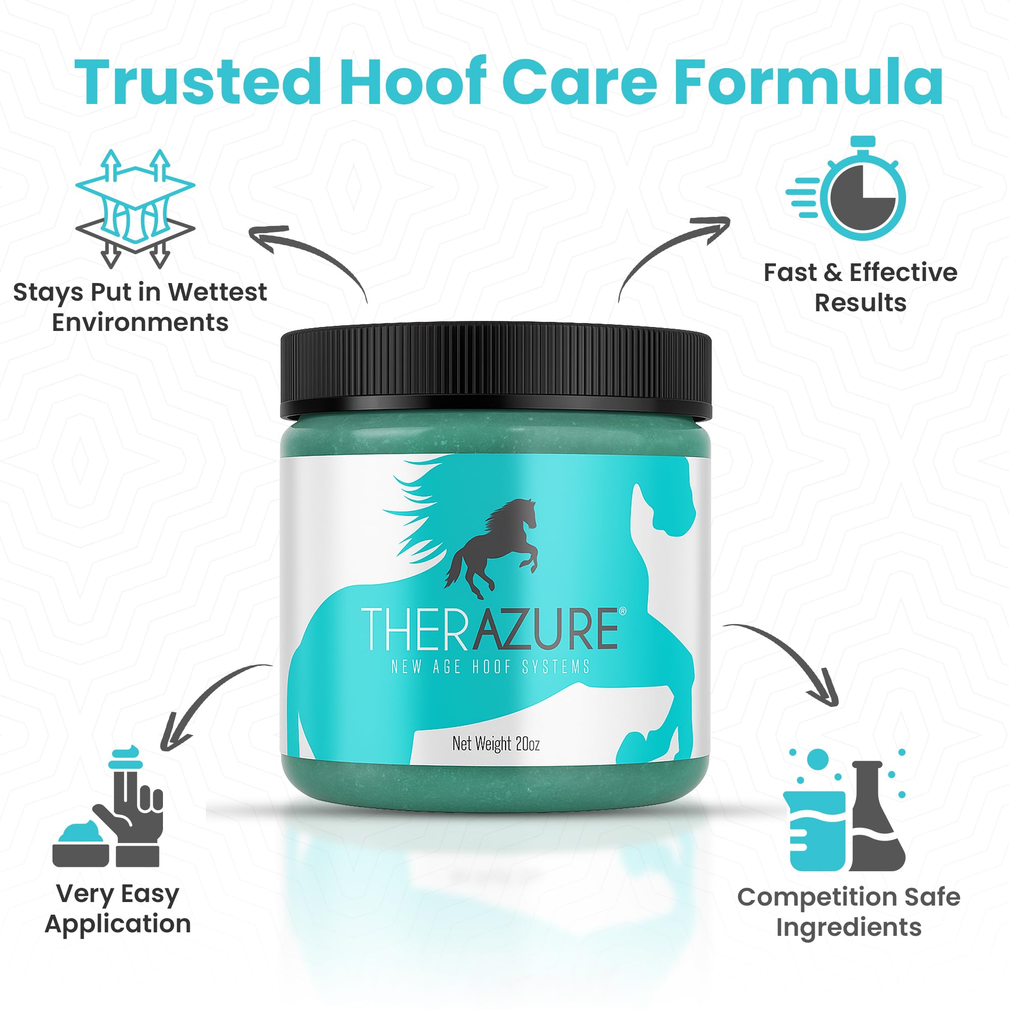 *Nueva fórmula resistente al calor* Tratamiento de la candidiasis de pezuña de caballo y línea blanca Cuidado equino: eficaz en caballos, vacas, cabras, ovejas, cerdos y todos los animales