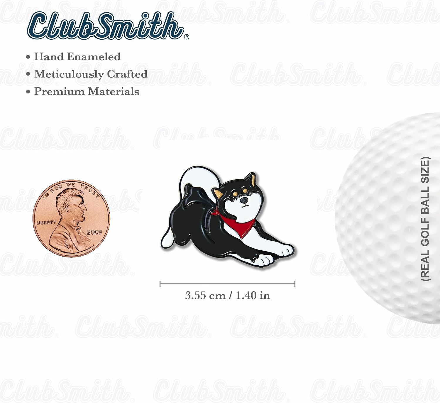 ClubSmith® Animal Golf Ball Marker with Magnetic Hat Clip, Funny Cute Cat & Dog, Premium Alignment Putting Mark, Golf Accessories & Gifts for Men and Women image 3