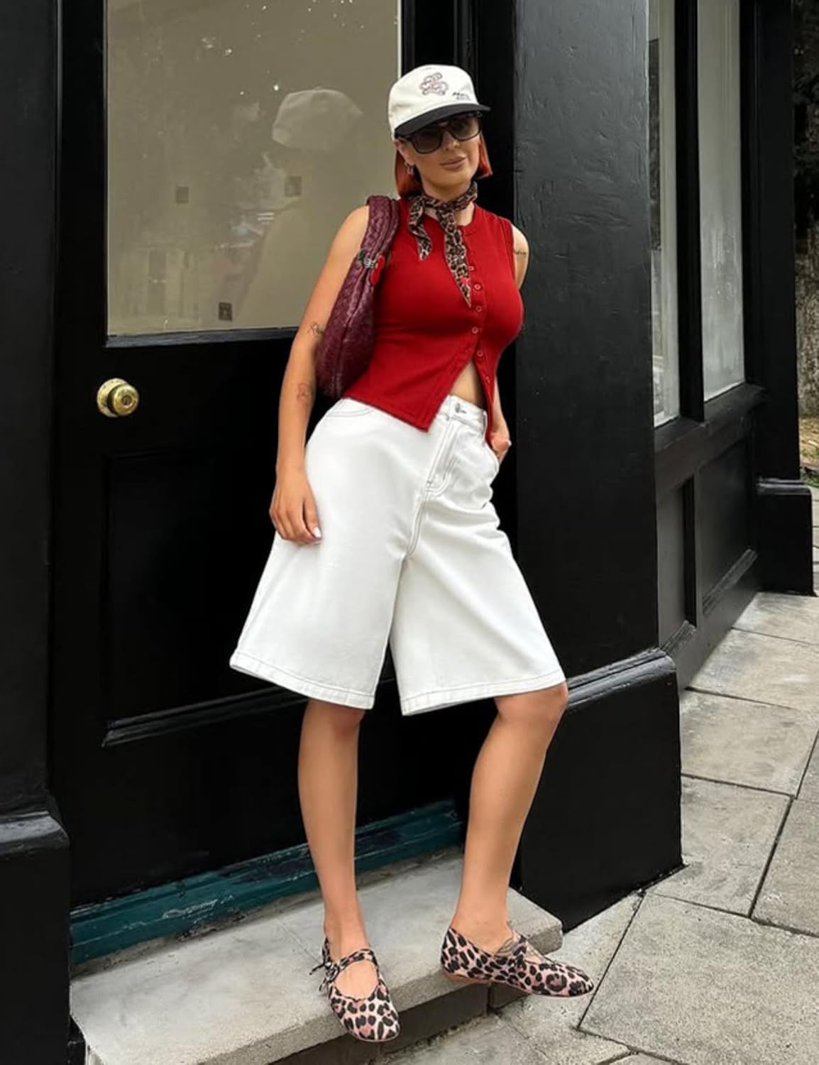 Women's Button Down Tank Tops Cropped Ribbed Knit Summer Vest Sleeveless Slim Fit Y2K Going Out Tops - Image 7