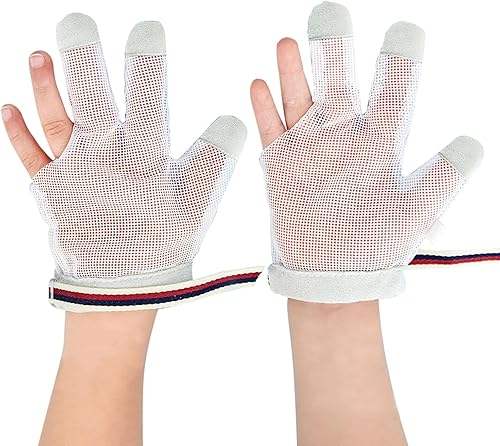 Miniatura 1 de lesnhome Tope de succión de pulgar para niños protector de succión de pulgar cómodo y transpirable protector de pulgar para evitar la succión del