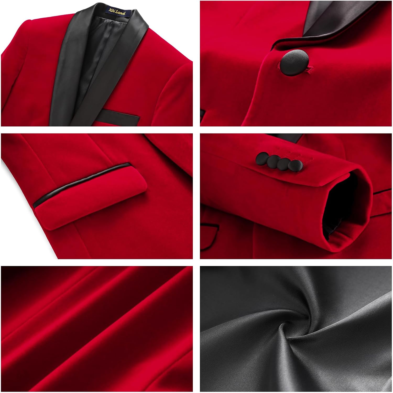 Boys Velvet Suits Slim Fit Tuxedo 2 Piece Kids Blazer Jacket Pants Formal Sizes 4-20 Fashion Ring Bearer Outfit for Wedding - Image 4