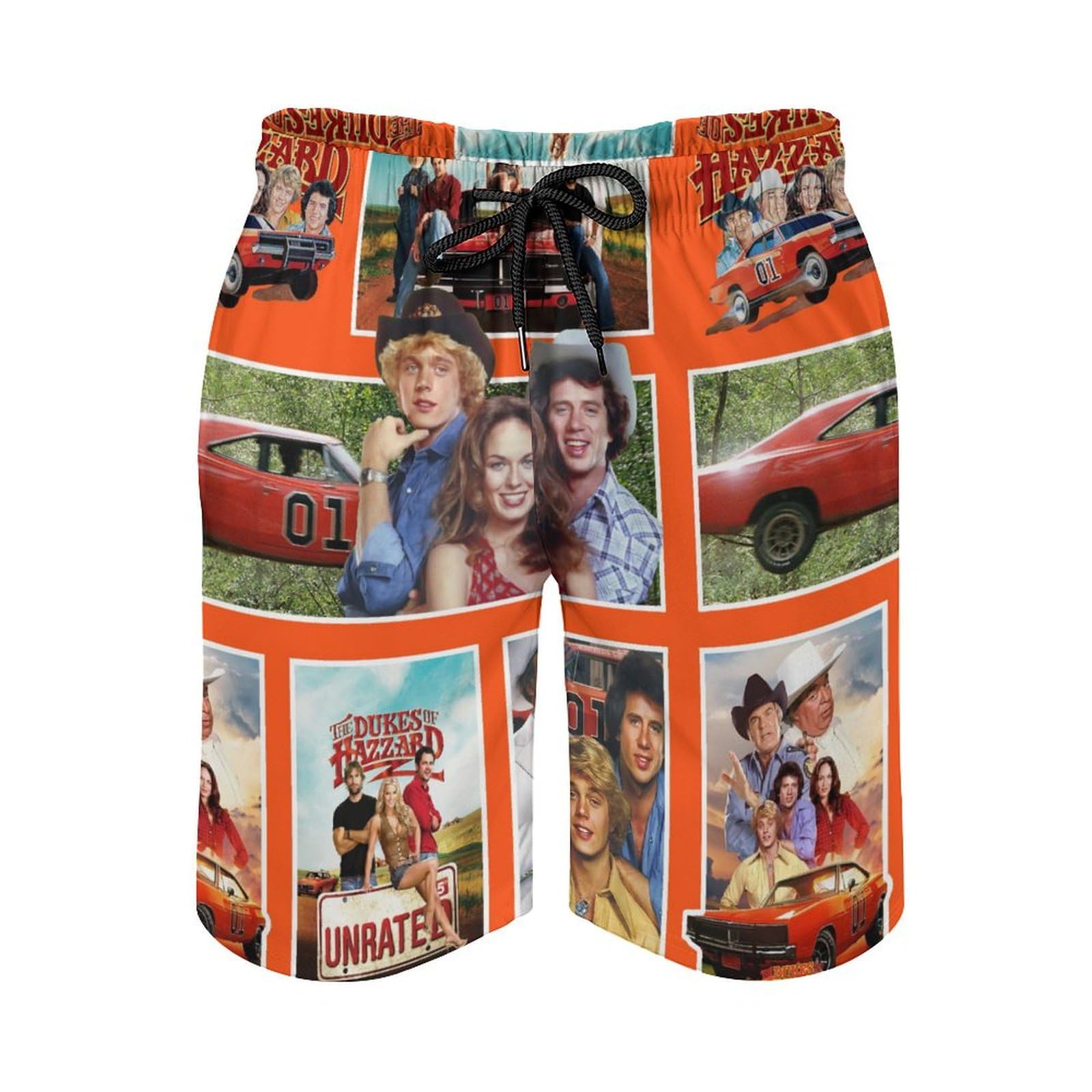 Young Dad Sports Swim Trunks for Hazzard Dukes Beach Pants,Swimming Beach Shorts Mesh Lining Bathing Suits for Outdoor