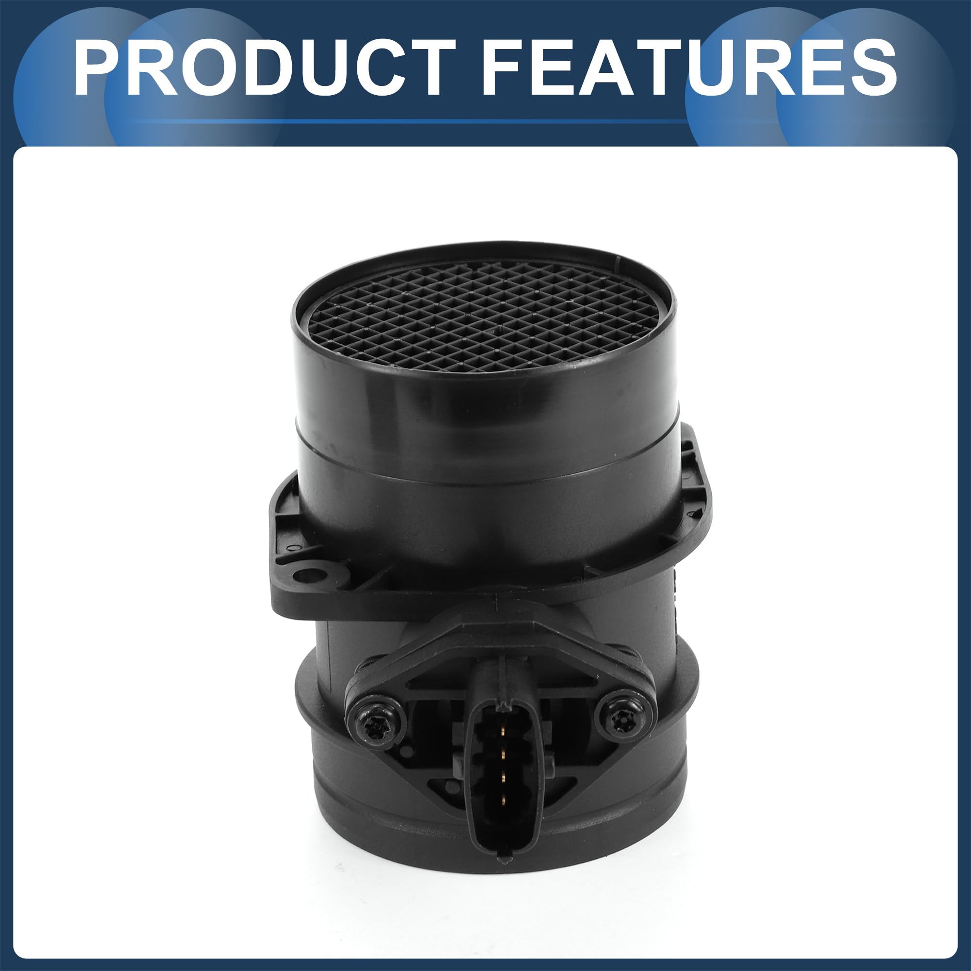 Conjunto De Sensor De Flujo De Aire Masivo Sensor MAF No. 53013009Aa Para Jeep Grand Cherokee 2001-2005 Negro 1 Pc