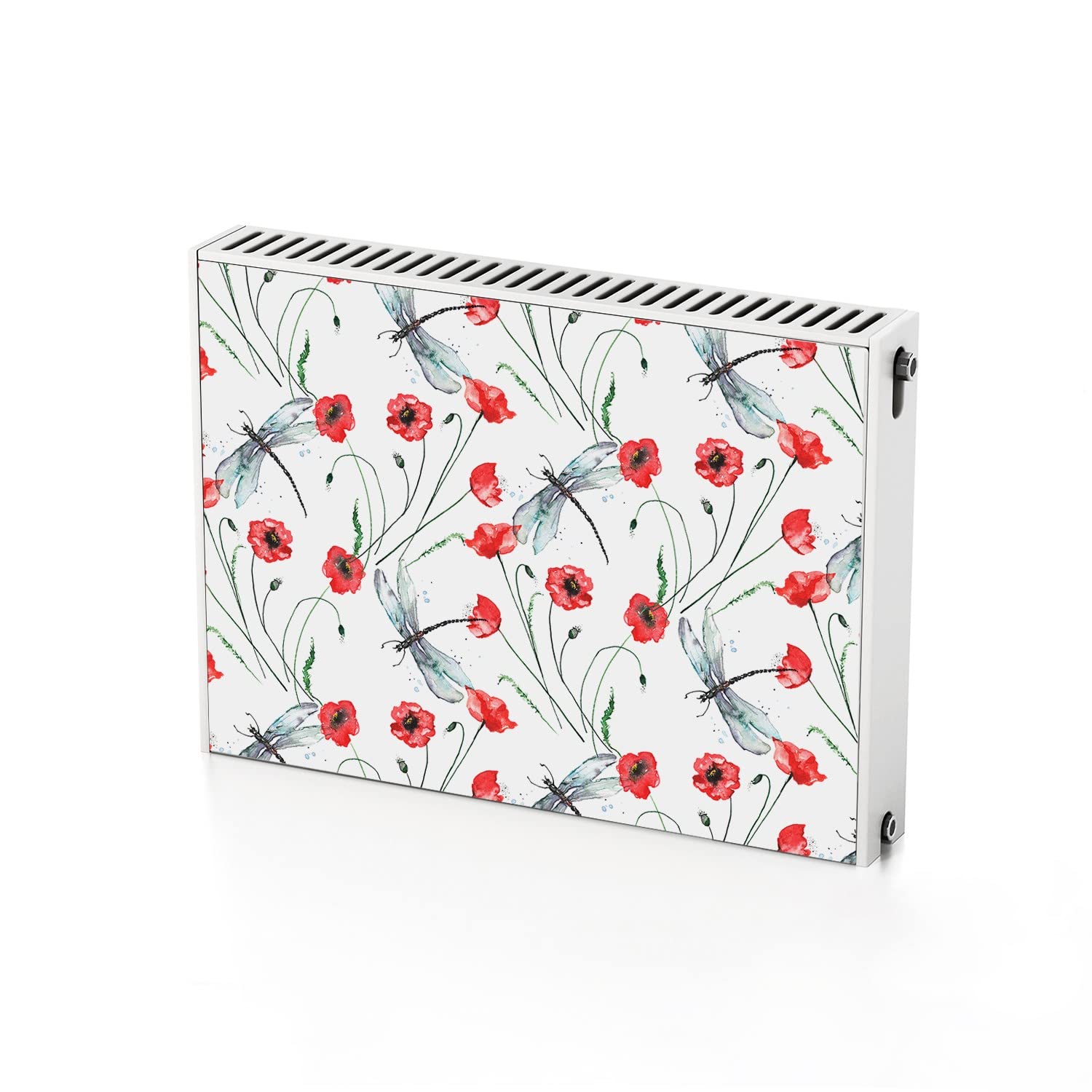 Aimant de radiateur masquer radiateur jauni décor magnétique fleurs maki 80x60