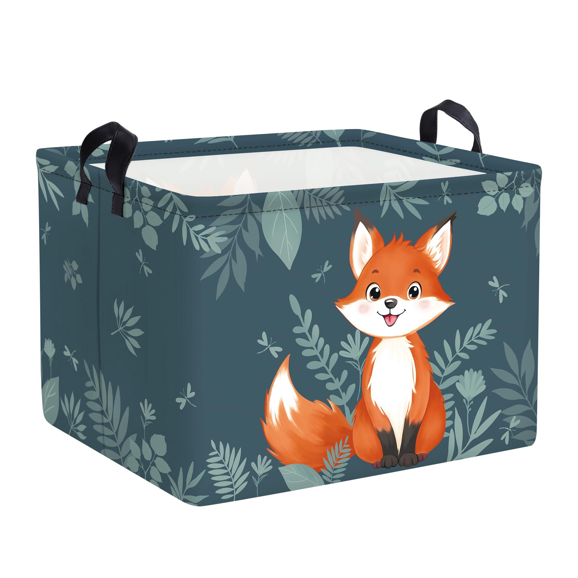 Clastyle 36L Kids Laundry Basket Forest Animals Clothes Toys Storage Box — image 1