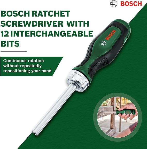 Bosch Cırcırlı Tornavida 12 Uçlu