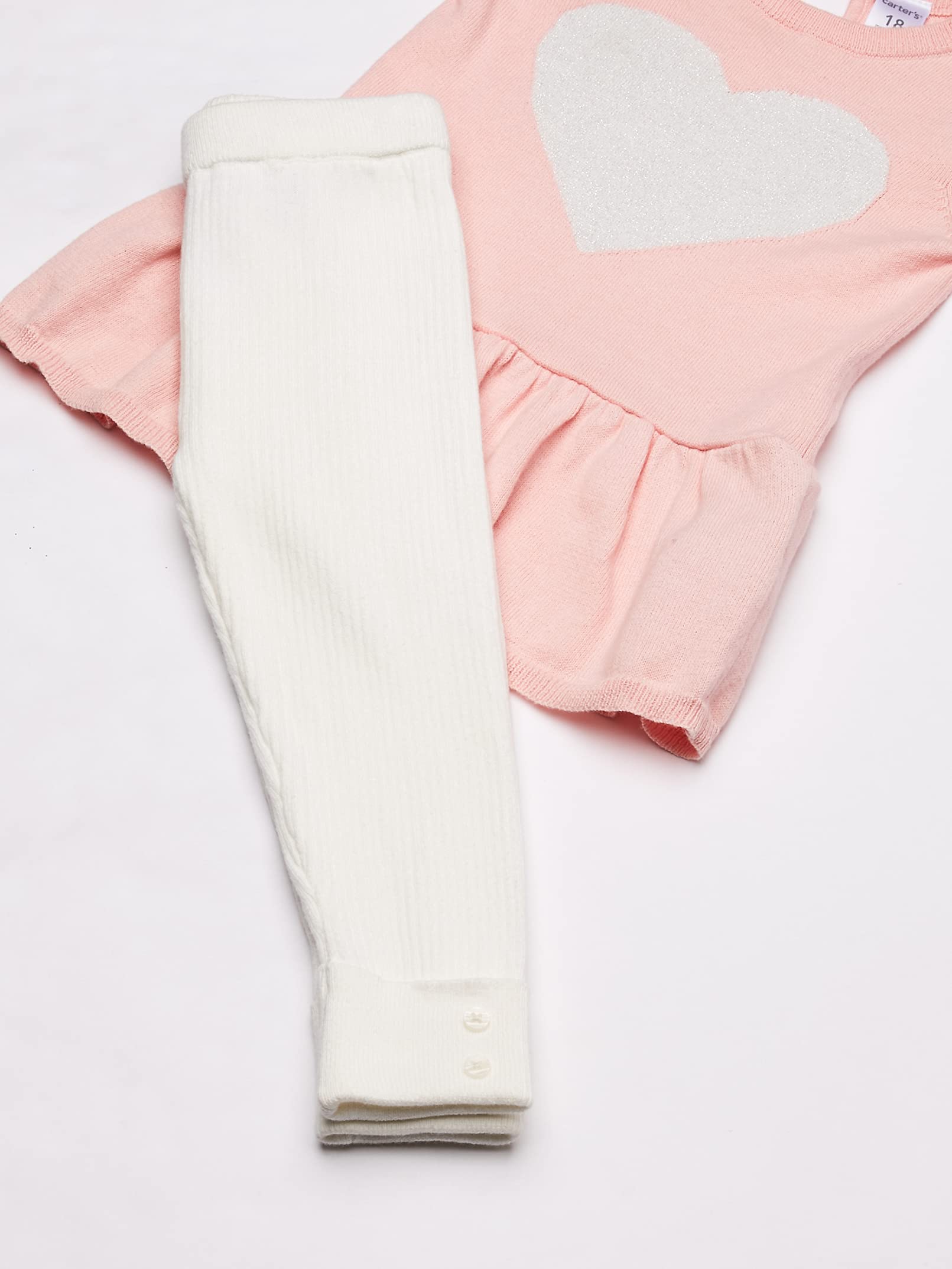 Carter's Baby Girls 2 Pc Sets 127g227, White, 18M