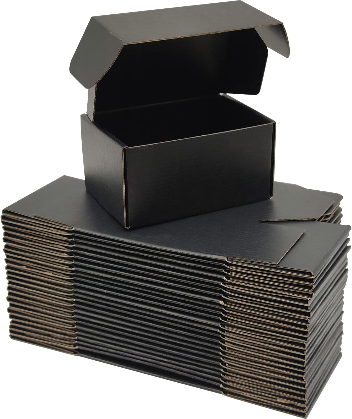 Small Postal Boxes, 15x10x7.5cm Black Postage Parcel Shipping Cardboard Boxes for Posting Shipping Delivery Packaging boxes for Small Business (Pack of 25)