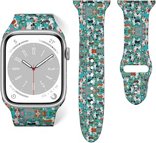 Smart Watch Band, 38mm/40mm, 42mm/44mm, Polyester Mens Women Compatible with iwatch Series 6/5/4/3/2/1/SE Breathable Elastics Replacement Strap with Clasps